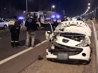 accidente-de-transito-vial-acceso-sur-choco-conductor-ebrio-control-poplicial-la-barraca-guaymallen-mendoza