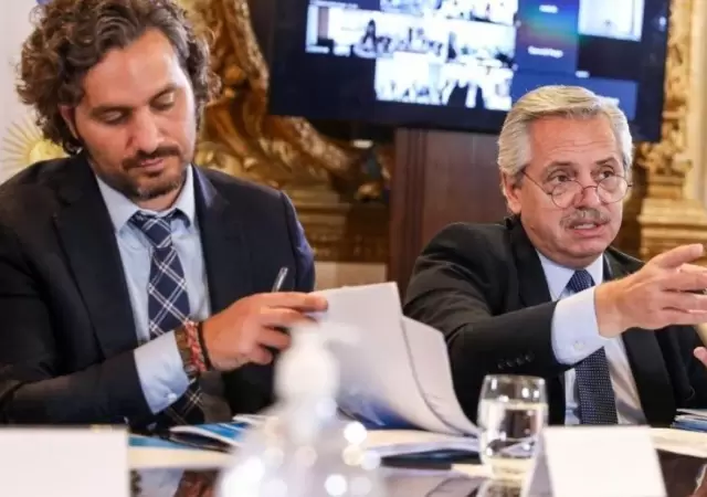 Alberto-Fern�ndez-Santiago-Cafiero-coronavirrus