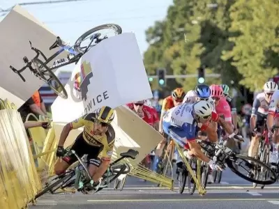 Ciclismo-accidente