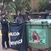 Hallaron estrangulado a un beb� reci�n nacido en un tacho de basura