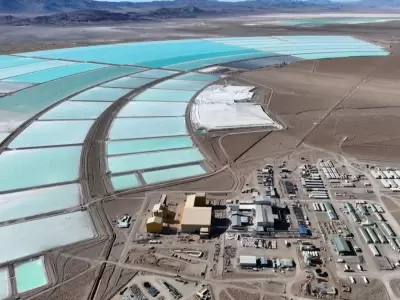 Salar de Olaroz, Jujuy, donde se extrae litio/