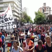 Marcha nacional del Partido Obrero contra las medidas econ�micas del nuevo Gobierno