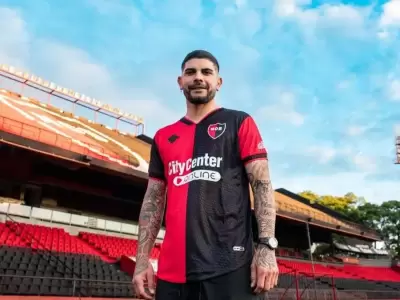Ever Banega cuando fue presentado en Newell's. Ya se desvincul�