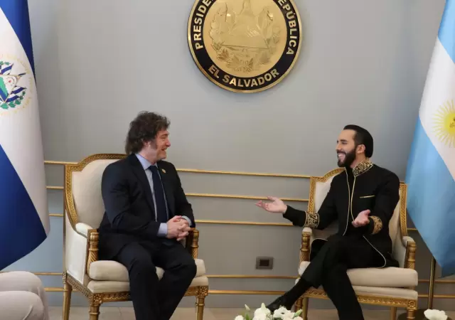 Javier Milei y Nayib Bukele