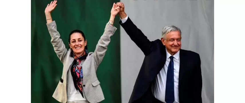 Claudia Sheinbaum y Andr�s Manuel L�pez Obrador.