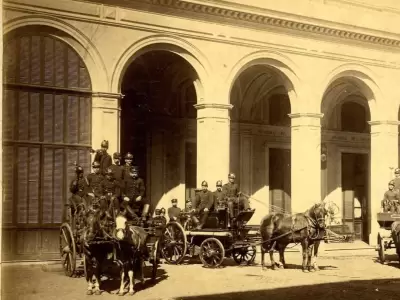 Primer cuartel de Bomberos de Mendoza.