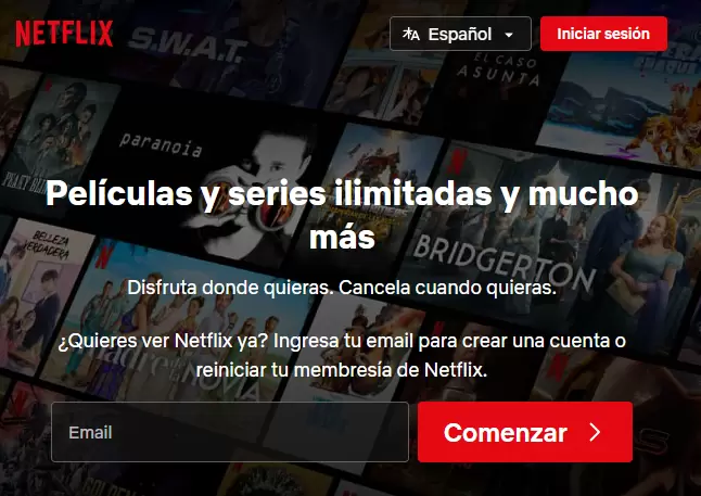Netflix es un servicio de streaming por suscripcin que les permite a sus miembros ver series y pelculas en un dispositivo con conexin a internet.