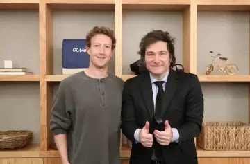 Mark Zuckerberg y Javier Milei