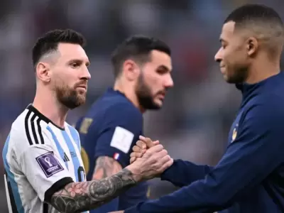 Messi y Mbape en el da de la final2022