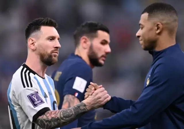 Messi y Mbape en el da de la final2022