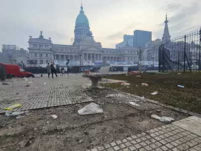 Destrozos en el Congreso