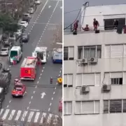 Rescataron a los hermanos que se haban atrincherado en un edificio en Caballito