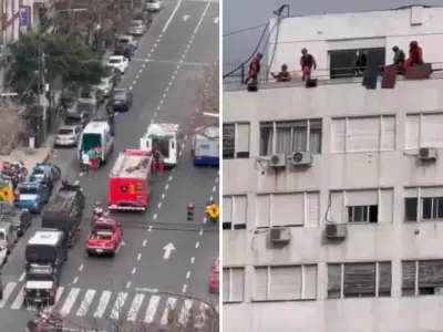 Se atrincheraron en un edificio en pleno centro del barrio porteo.