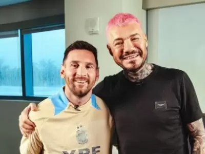 Marcelo Tinelli con Lionel Messi