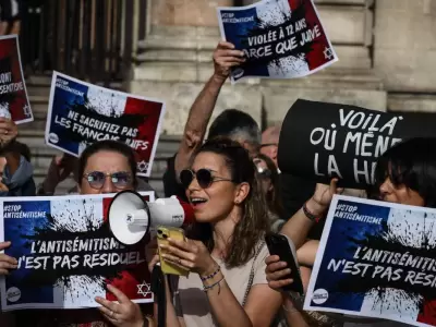 Protestas en Francia contra el antisemitismo.