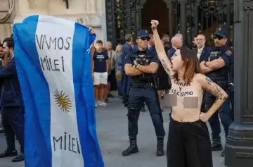 Protesta contra Milei