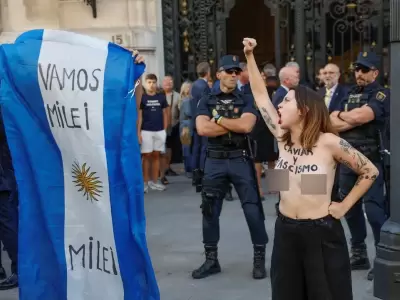 Protesta contra Milei