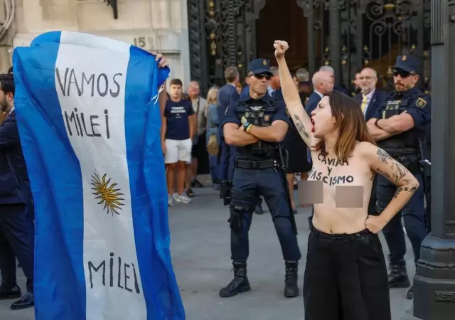 Protesta contra Milei