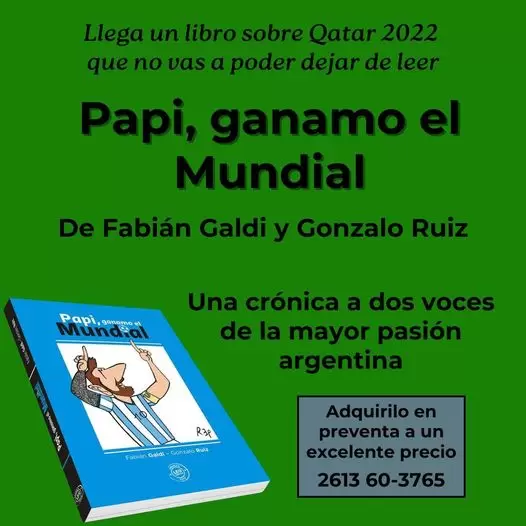 El jueves en La Bancaria de Mendoza se presenta este libro sobre la pasin por la Seleccin argentina