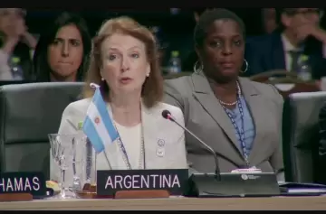 Diana Mondino en la 54 Asamblea General de la OEA