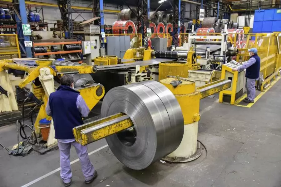 Producci�n de acero.