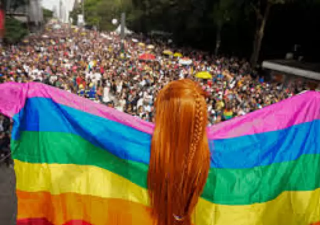 Marcha del Orgullo Gay en San Pablo.