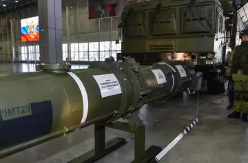 Misil de crucero 9M729, mostrado por Rusia en 2019