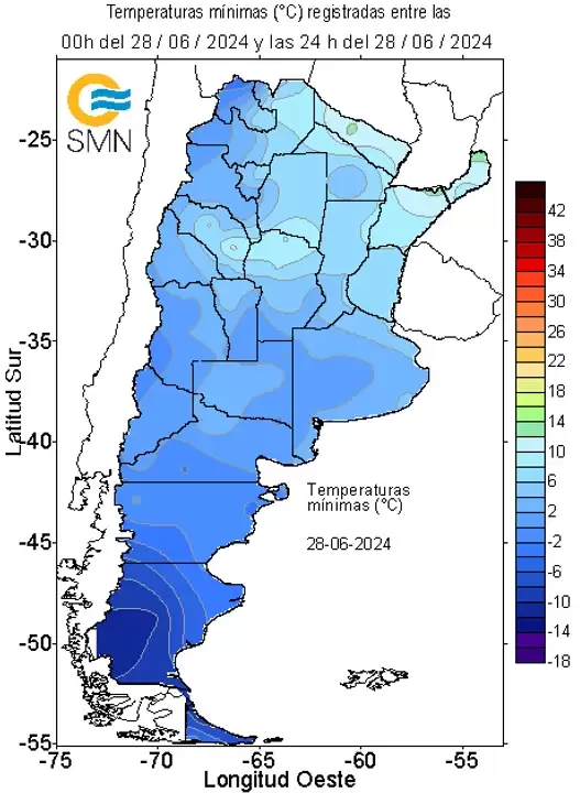 La ola polar en la Argentina