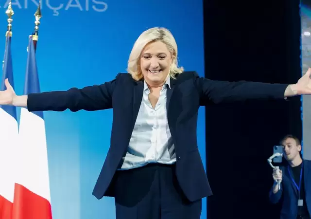 Marine Le Pen directora del partido Agrupacin Nacional/