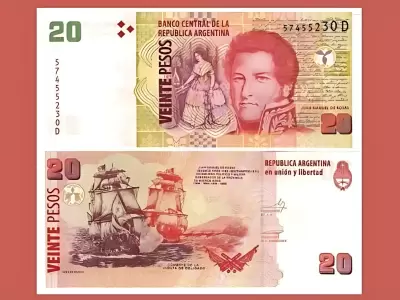 Billete de 20 pesos