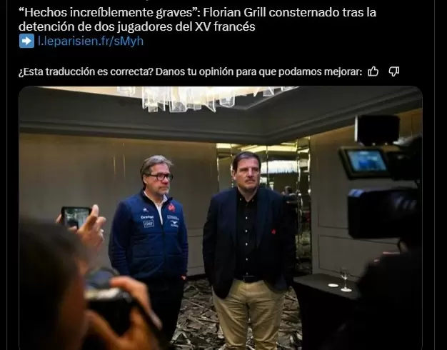 Florian Grill, Presidente de la Federaci�n francesa de rugby