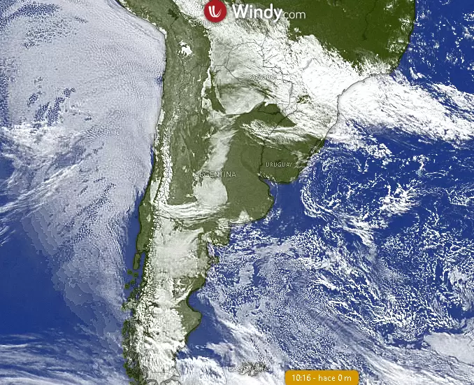 Las masas de aire glido en altura alcanzaron a gran parte del territorio nacional con temperaturas que en promedio observaron los 20 grados bajo cero