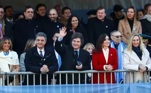 Javier Milei junto a Victoria Villarruel.