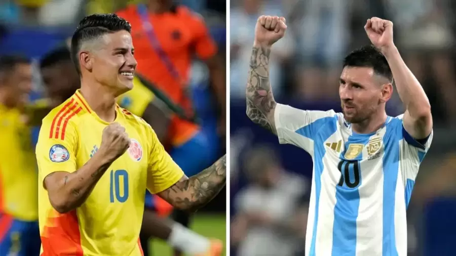 James Rodríguez y Lionel Messi, los referentes.