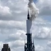 Otro incendio en la Torre de la Catedral de Notre Dame: se orden la evacuacin