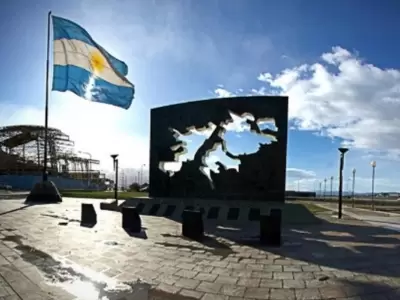Monumento a los ca�dos en Malvinas en Ushuaia.