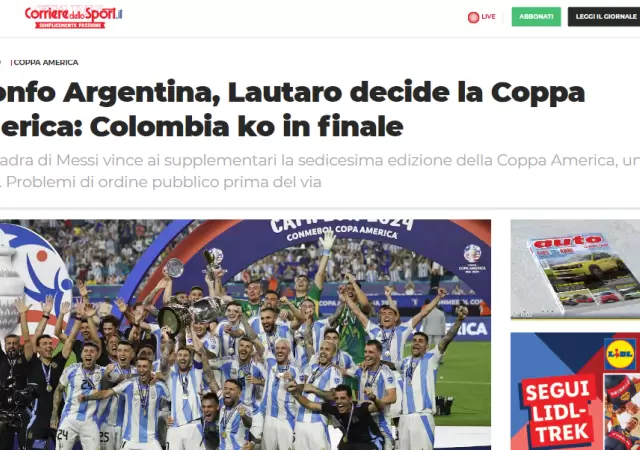 As reflejaron la victoria argentina los medios del mundo.