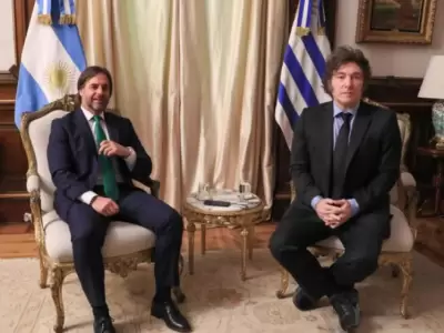 Javier Milei y Luis Lacalle Pou se reunieron en la tarde de este mircoles