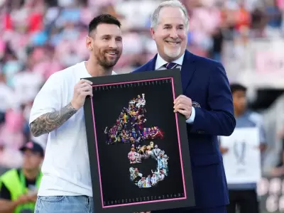 El Inter Miami rinde tributo a Messi, el rey de los ttulos!