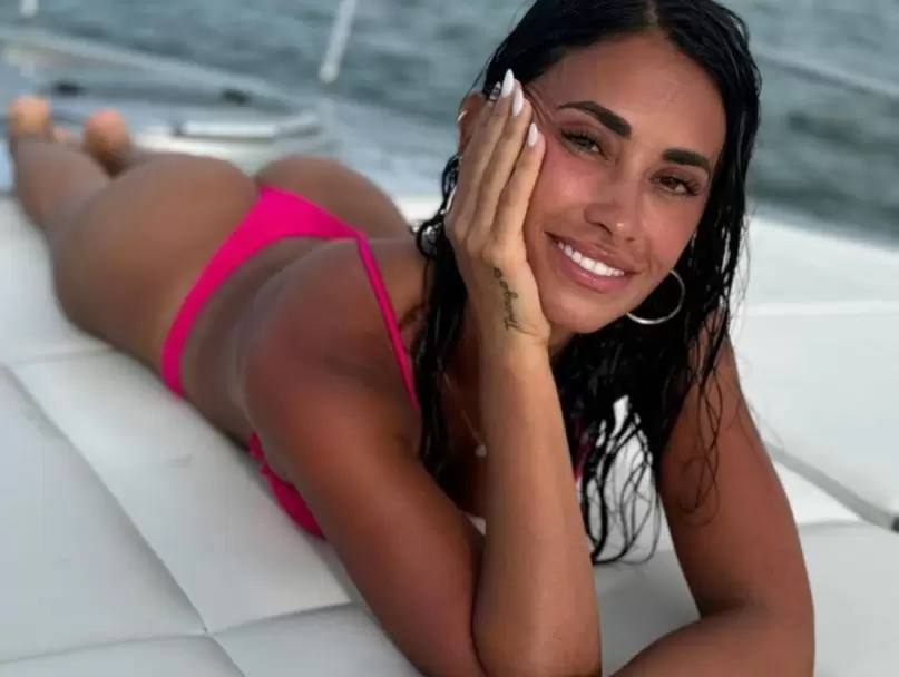 Antonella disfrutando el sol de Miami/