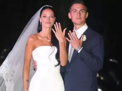 Oriana Sabatini junto a Paulo Dybala