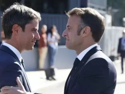 Macron y su ex primer ministro Attal