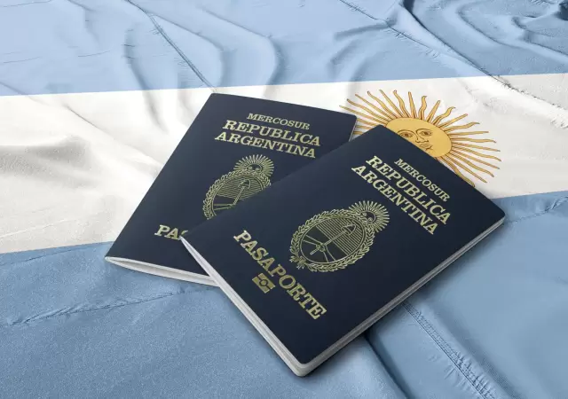 Pasaporte argentino.