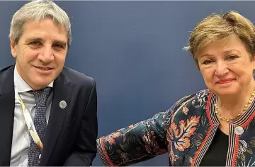 El ministro Luis Caputo recibi el respaldo del organismo internacional a travs Georgieva.