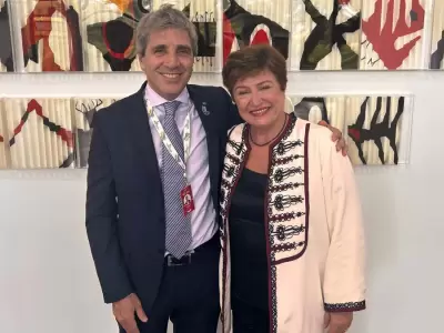 Luis Caputo y Kristalina Georgieva