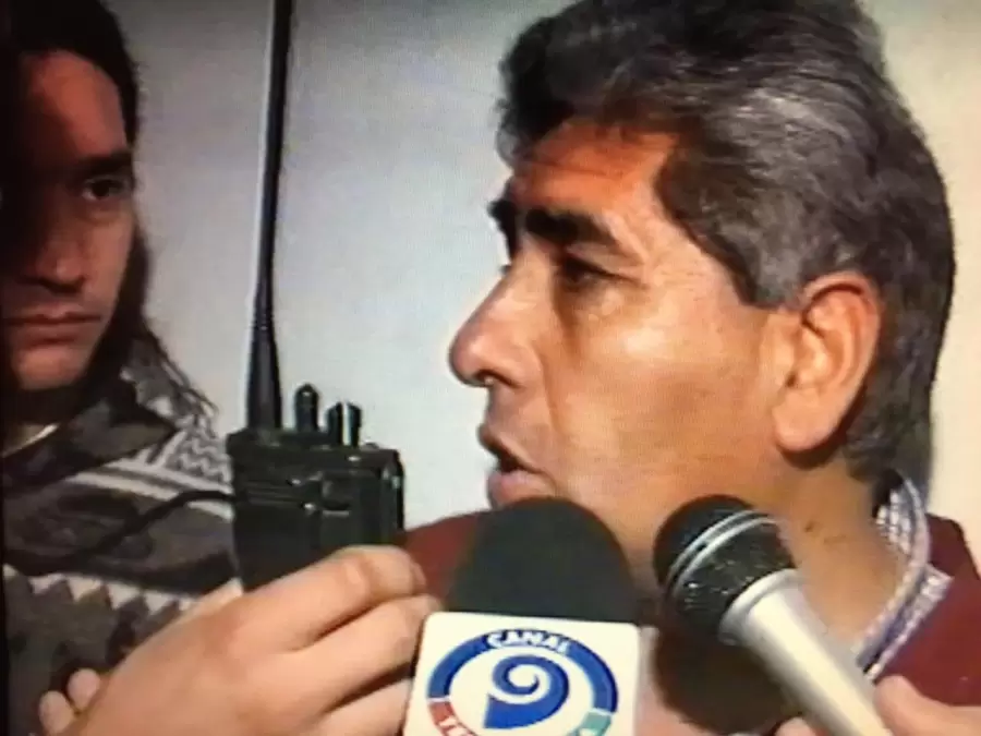 Alberto Garro cuando dirig�a Atl�tico San Mart�n