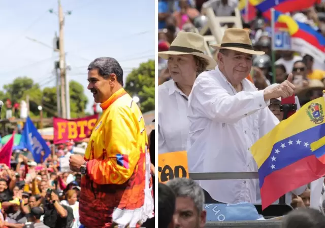 Nicols Maduro y Edmundo Gonzlez cerraron sus campaas este jueves y el domingo ser el desenlace electoral