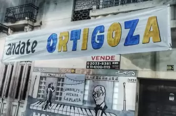 El cartel contra Ortigoza que apareci en Avenida La Plata