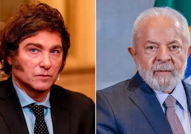 Javier Milei y Lula Da Silva.