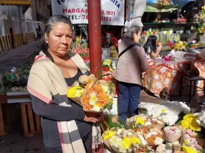 Margarita Flores tiene un puesto en el centro mendocino